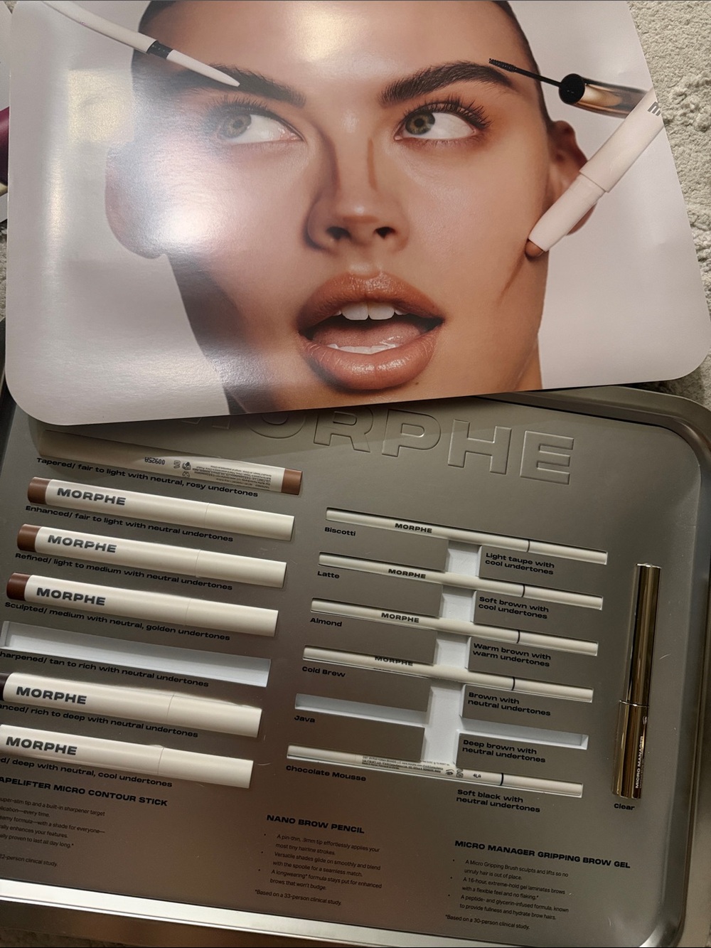 New Morphe Brow & Contour Palette — Multi Brown Shades